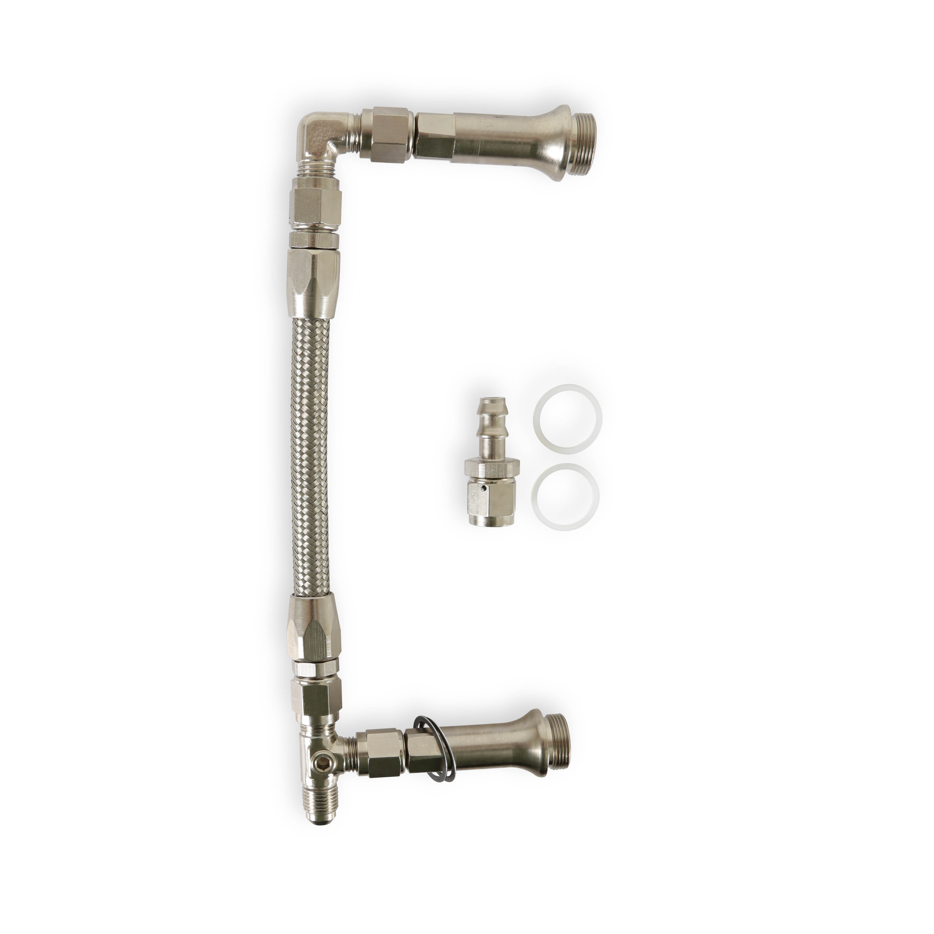 PartzBiz CM 34-6000SSQFT - SS Fuel Line #6AN Silver