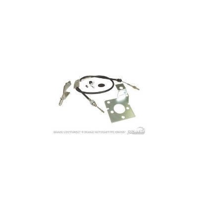 PartzBiz CM C7ZZ-CCK - 67-68 Mustang Clutch Cable Kit for T5, T56 and Tremec