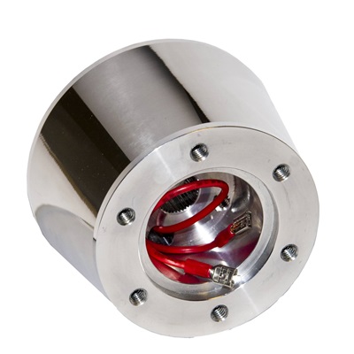PartzBiz CM S8MS-3511-P-6 - Scott Drake 1968-73 Mustang 6 Hole Steering Column Adapter w/Double Connector, Billet