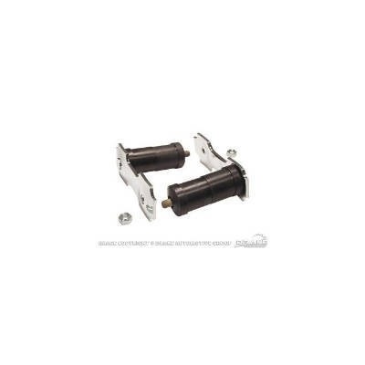 PartzBiz CM C5ZZ-5776-GTSS - Scott Drake 64-73 Shackle Kit (Stainless Steel, Dual Exhaust 9/16" Rods)