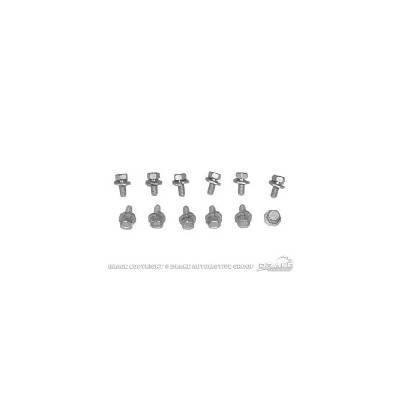 PartzBiz CM VCB-C2OE-481 - Scott Drake 64-73 Valve Cover Bolt Sets (Small Block)