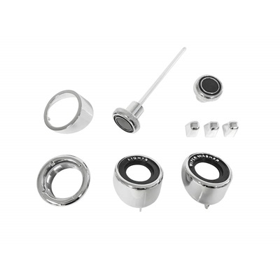PartzBiz CM C9ZZ-10852-DLXK - Scott Drake Dash Bezel and Knob Kit