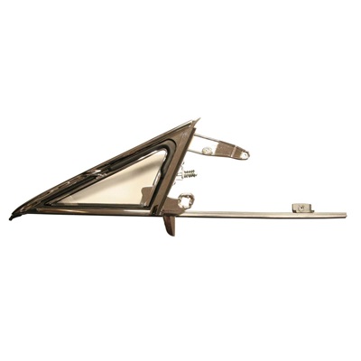 PartzBiz CM C8ZZ-65222404CK - Scott Drake Vent Window Frame and Glass Assembly, Clear, Passenger Side