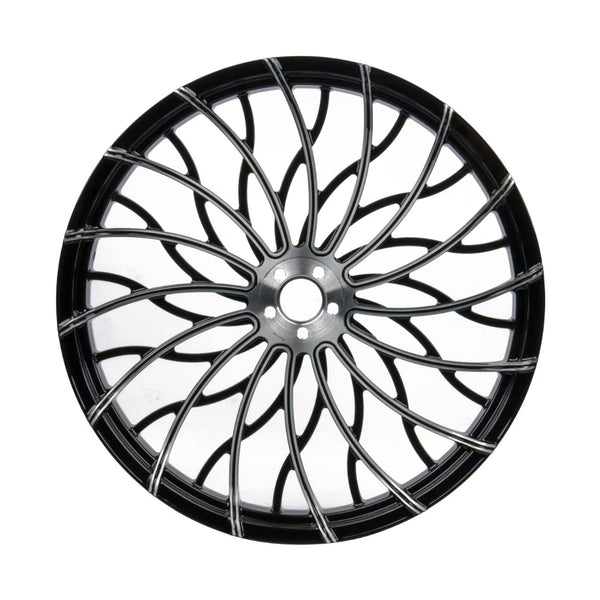 3D Forged Wave Wheels For Harley Davidson 2018+ Softail Models - 18x8.5 Rear For 2018+ Fat Boy & Breakout – Hopro USA 190314785 – รูปที่ 2