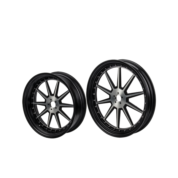 PartzBiz HD 1903321454 - 3D Forged Black&white Wheel for Harley Davidson Softail 2018+Softail Models - 18x5.5" Rear For 2018+ Street Bob & Softail Standard