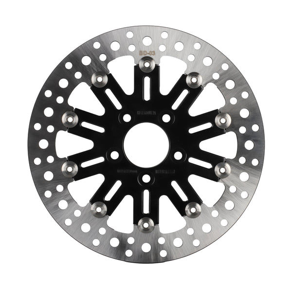 11.5" Rear Hole Brake Rotor For Harley Davidson Softail/Touring/Dyna/Sposter Models - Rear 11.5 / Black – Hopro USA 19082745 – รูปที่ 2