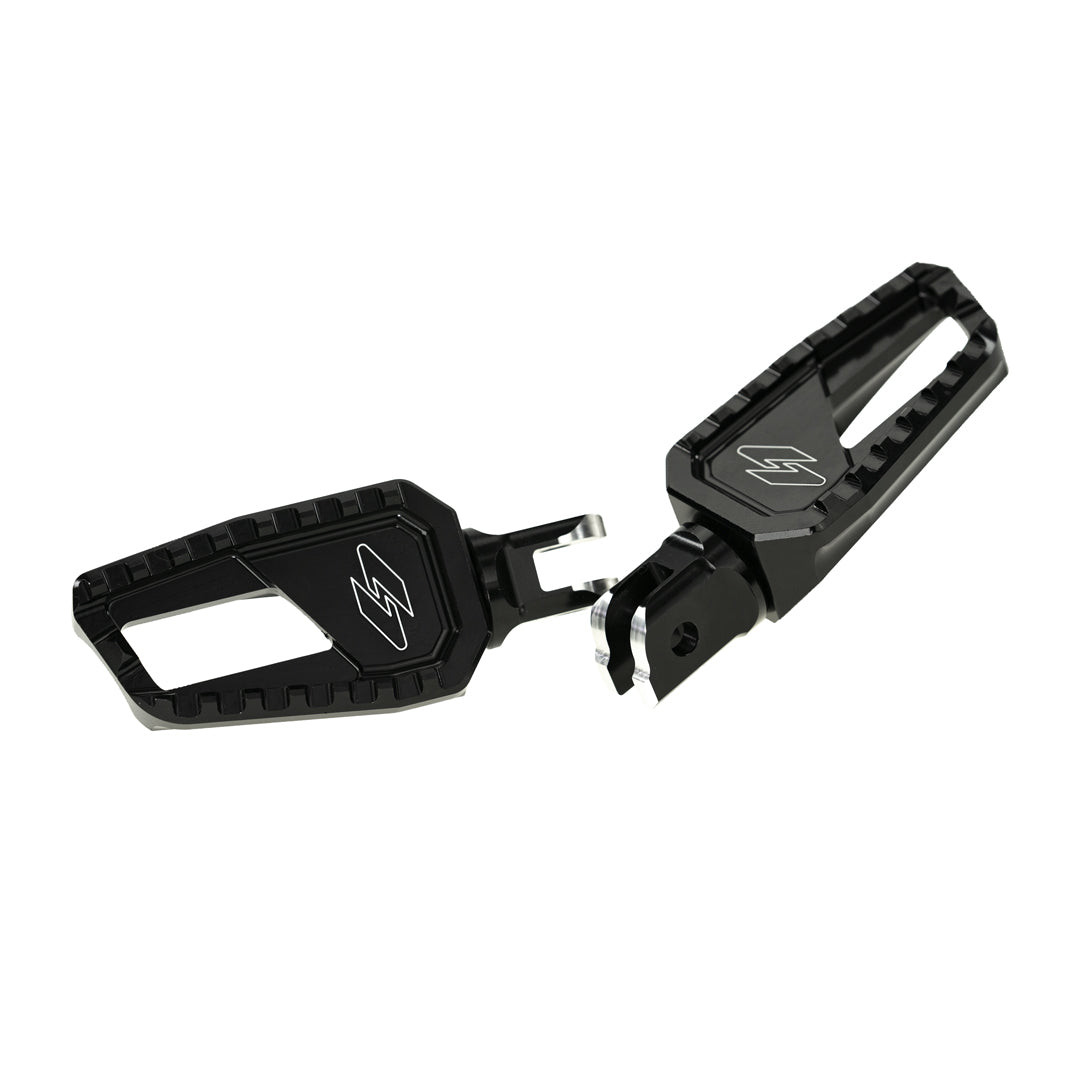 PartzBiz HD SF-FC-02-M - Apex Edge Foot Pegs (M8 Softail Pilot, Machine)