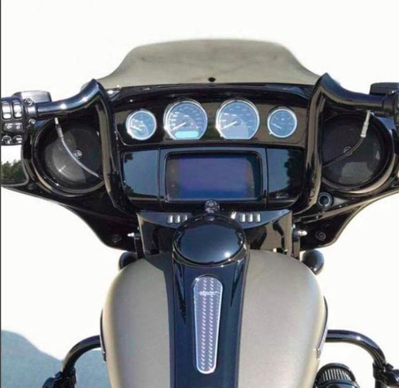 PartzBiz HD 3469952 - KST Kustoms Gloss Black 12‚” แฮนด์บาร์ Bison Bagger Harley Touring Batwing