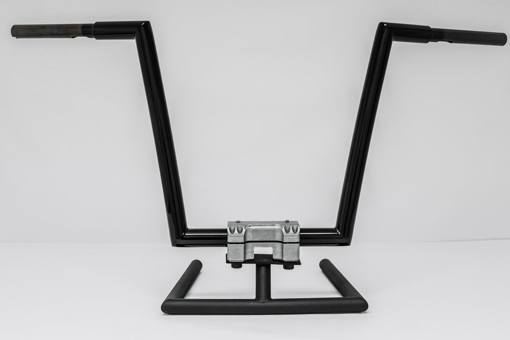 PartzBiz HD 3470566 - KST Kustoms Gloss Black 10‚” แฮนด์บาร์ Outlaw Harley FLTR Softail Dyna 1.25