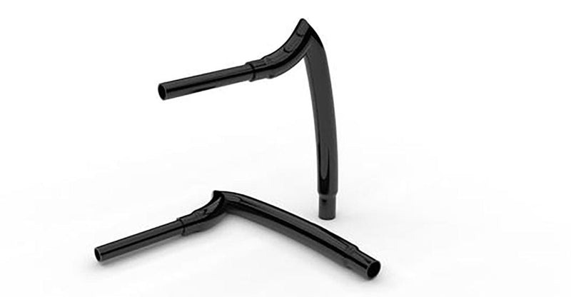 PartzBiz HD 3470874 - KST Kustoms Gloss Black 10‚” แฮนด์หัวหอก Harley Road King Glide 1.5