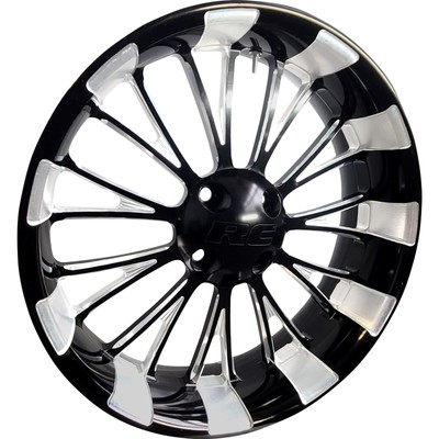PartzBiz HD 3481799 - RC Components Machined Black Dynasty 18 x 5.50 ล้อหลัง 2009+ Harley Trike