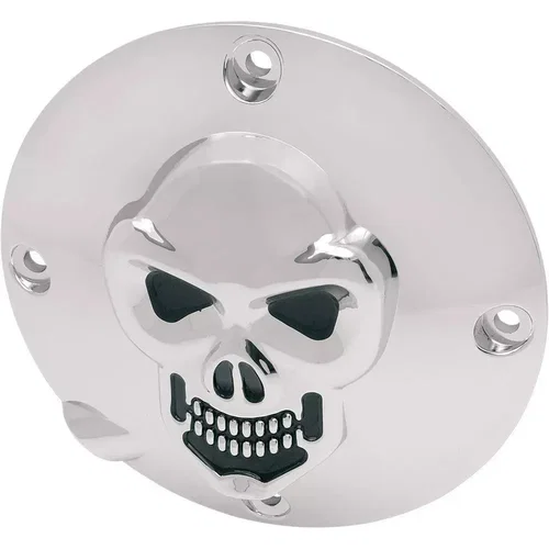 PartzBiz HD 3462649 - Drag Specialties 3-D Chrome Skull Derby Cover Accent 94-03 XL Harley Sportster