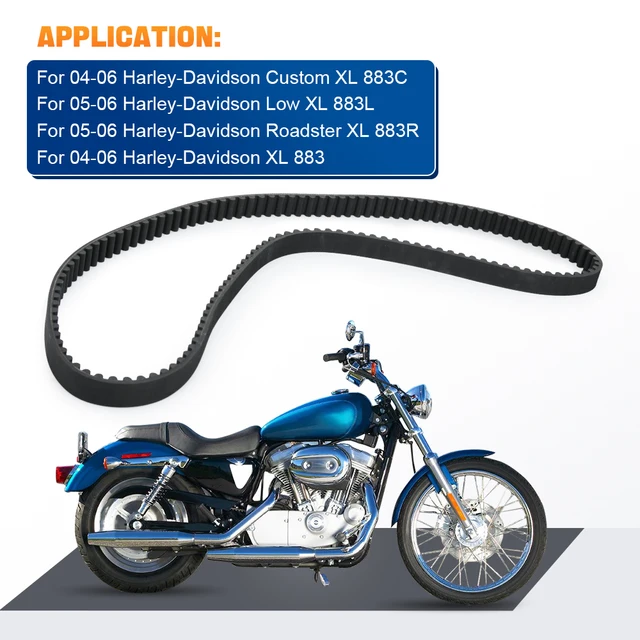 PartzBiz HD 3459863 - 1 1/8‚” 137 Tooth OEM 40571-04B สายพานขับหลัง Harley 04-06 Sportster XL 1200