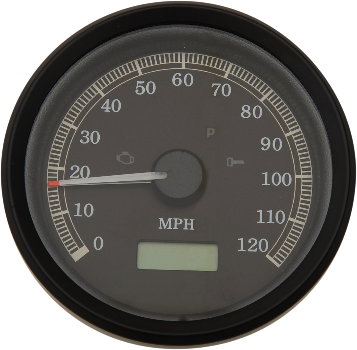 PartzBiz HD 3443899 - มาตรวัดความเร็วแบบอะนาล็อกแบบตั้งโปรแกรมอิเล็กทรอนิกส์สีดำ Speedo Harley Dyna Sportster