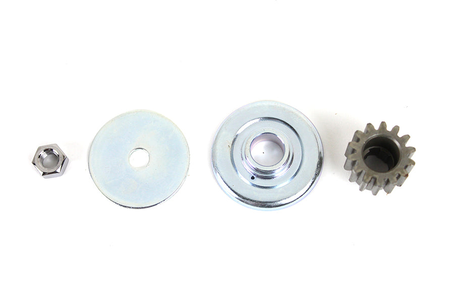PartzBiz HD 3449143 - เครื่องกำเนิดไฟฟ้าเกียร์เครื่องซักผ้าชุดติดตั้ง 14 ฟัน Harley 1959-1981 Ironhead Sportster