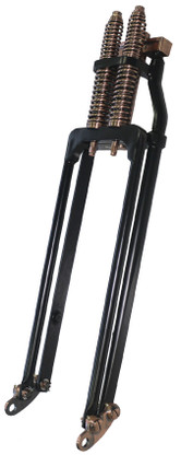 PartzBiz HD 3441682 - 2‚ ต่ำกว่า 20‚” ส่วนหน้าสปริงเกอร์ทองแดงทองเหลืองสีดำ Harley Bobber Chopper Softail