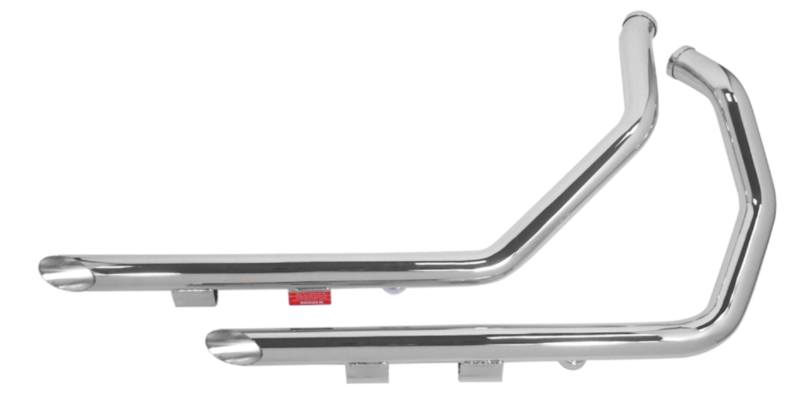 PartzBiz HD 3475201 - 1 3/4‚” Chrome 40‚” ท่อลากแบบกำหนดเอง Slash Cut 04-06 Harley Sportster XL