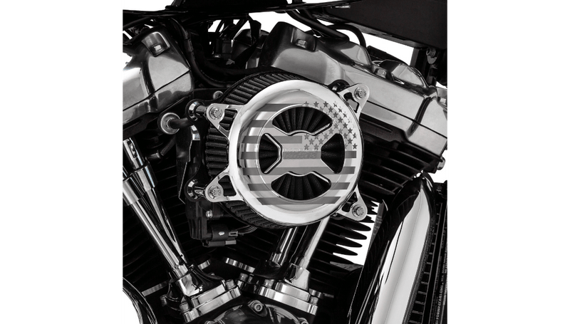 PartzBiz HD 3489810 - Vance & Hines VO2 America ฟอกอากาศ Chrome High Flow Harley Sportster XL 91-22