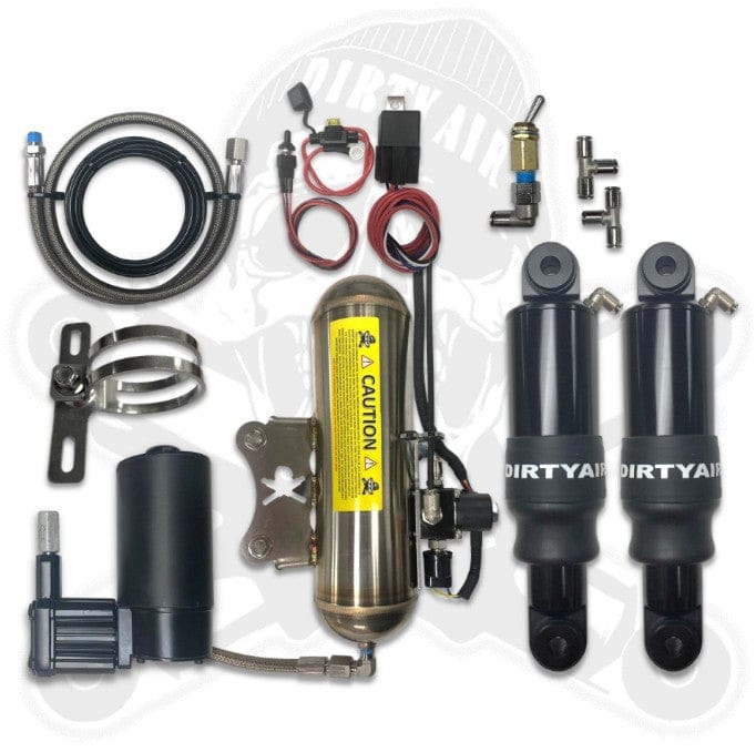 PartzBiz HD 3490892 - Dirty Air Harley Touring Bagger ด้านหลัง Fast Up Air Ride Shocks ระบบกันสะเทือน 80+