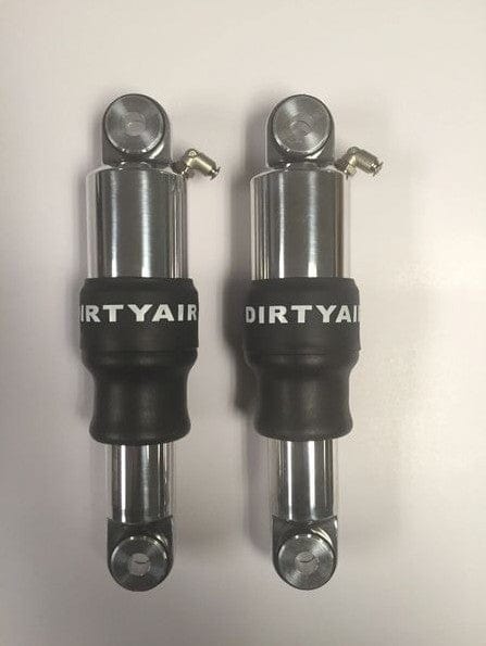 PartzBiz HD 3491542 - Dirty Air Rear Polish Billet Air Ride Shocks ระบบกันสะเทือนคู่ Harley V-Rod 01-19