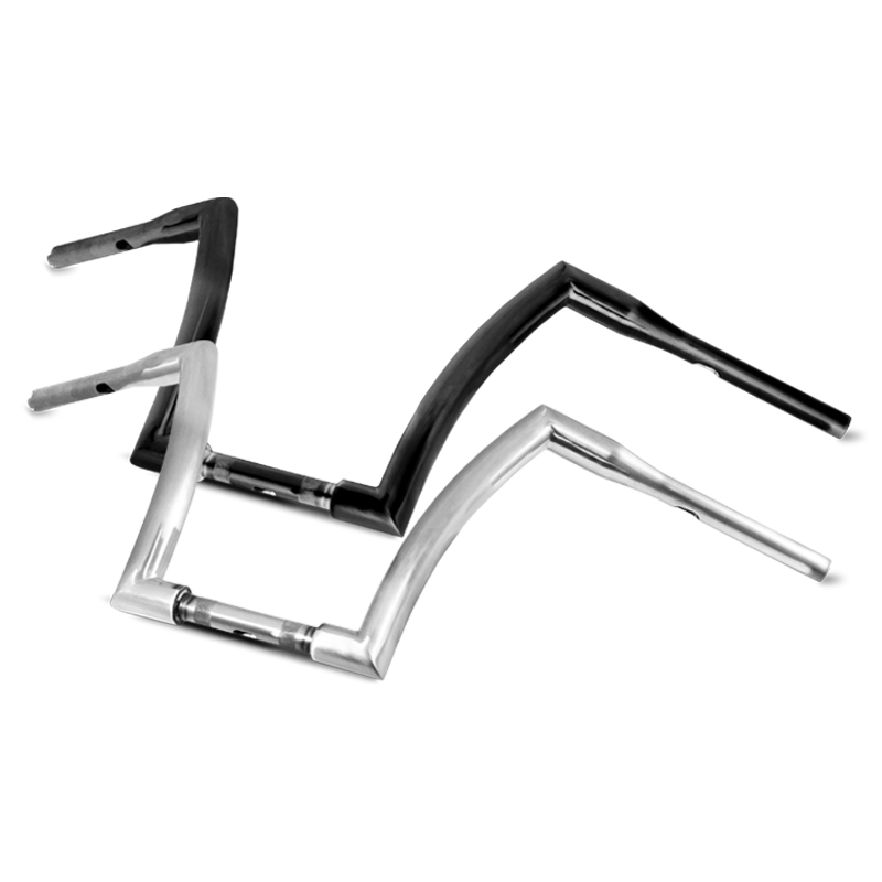 PartzBiz HD 3441662 - 18‚” แฮนด์บาร์ Chrome Fat Monster Ape-Hanger Apes Harley Softail Dyna Sportster