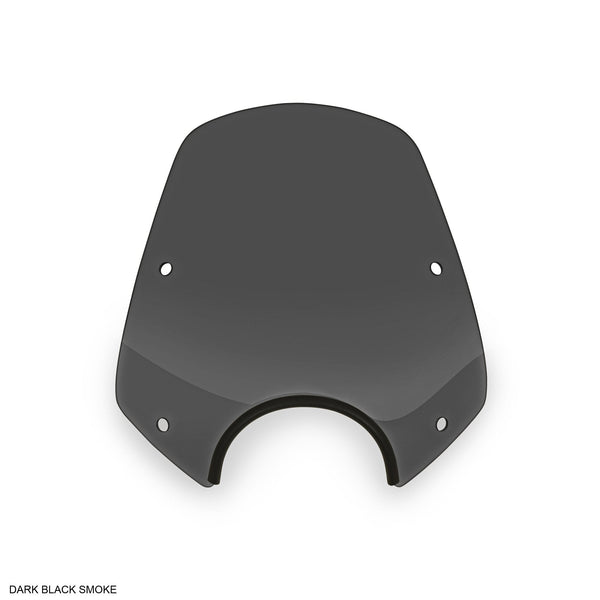 PartzBiz HD 3467219 - Memphis Shades 13” Black Smoke Del Rey Sportshield Wind Shield Harley Indian