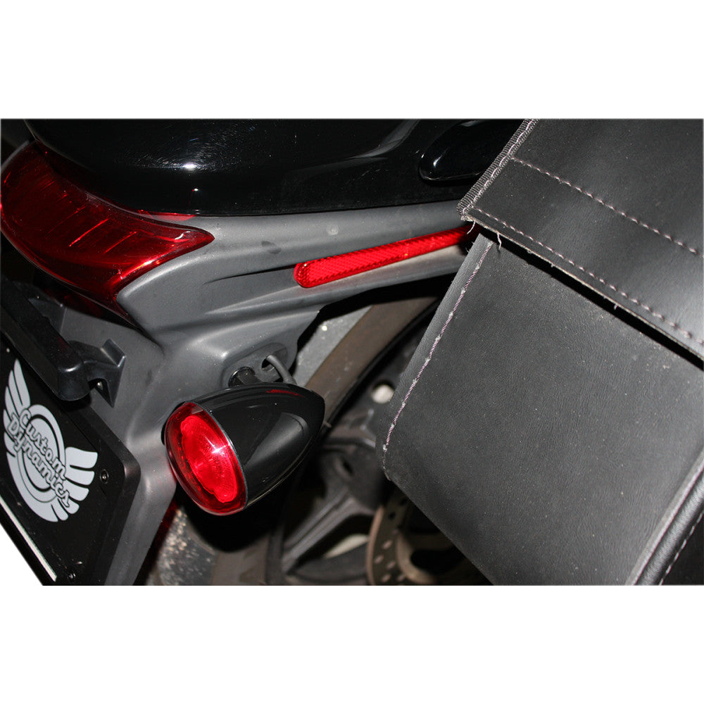 Black Complete ProBeam Solid Red Universal Turn Signal – Custom Dynamics