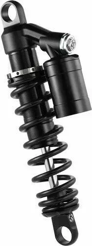 PartzBiz HD 3441568 - 14‚” Racing Bros Suspension Black Reservoir Piggy Back Shocks Harley XL FXR SD