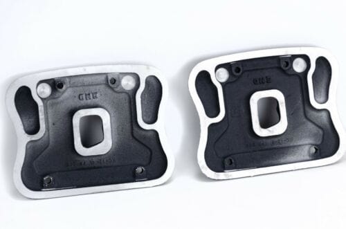 PartzBiz HD 3446142 - Black Ribster Finned Rocker Box Boxes ครอบคลุม Harley Sportster Evo 1986-2003 XL