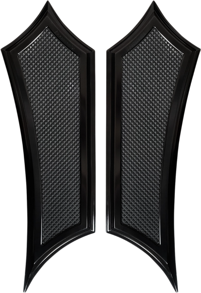 PartzBiz HD 4425041 - แผ่นพื้นแบบขยาย Accutronix Black Instigator Harley Touring Softail 80-20