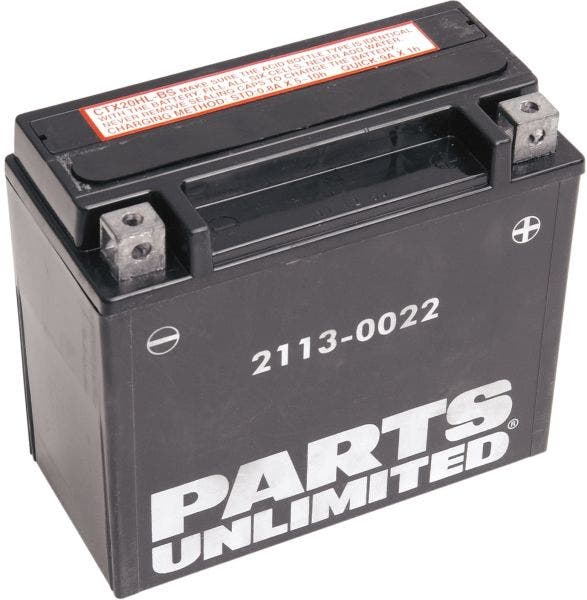 PartzBiz HD 4424955 - แบตเตอรี่ไม่ต้องบำรุงรักษา AGM 310cca YTX20HL-BS Harley Dyna 99-17 Softail 00-20