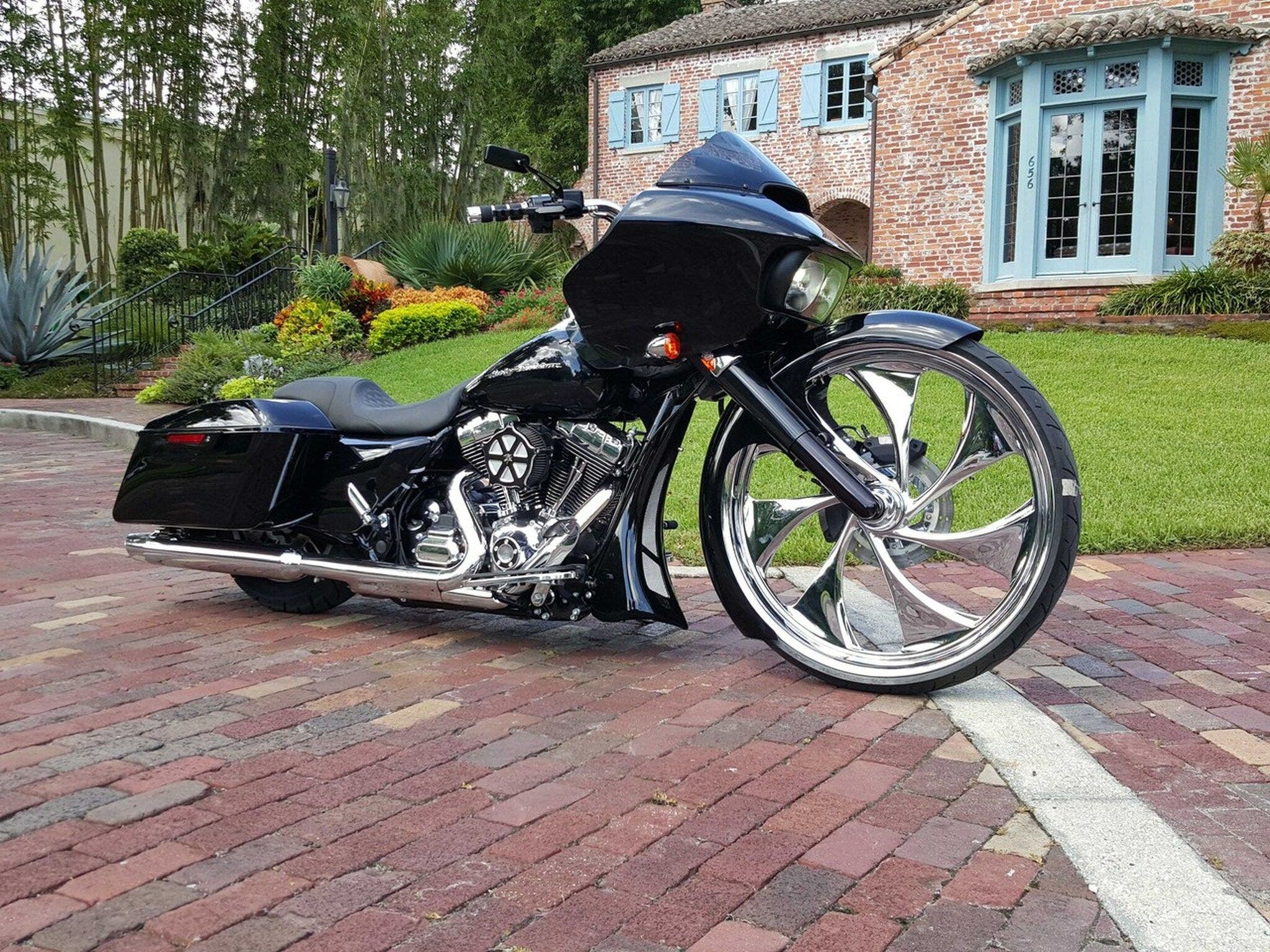 PartzBiz HD 4424671 - ชุดน็อตคอสั้น American Suspension Bolt 26” ล้อ Harley Touring 91-08