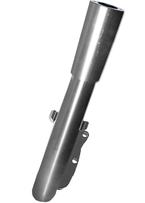 PartzBiz HD 4424676 - American Suspension F41 Raw Bagger ขาส้อมเรียบแผ่นดิสก์เดี่ยว Harley 90-13
