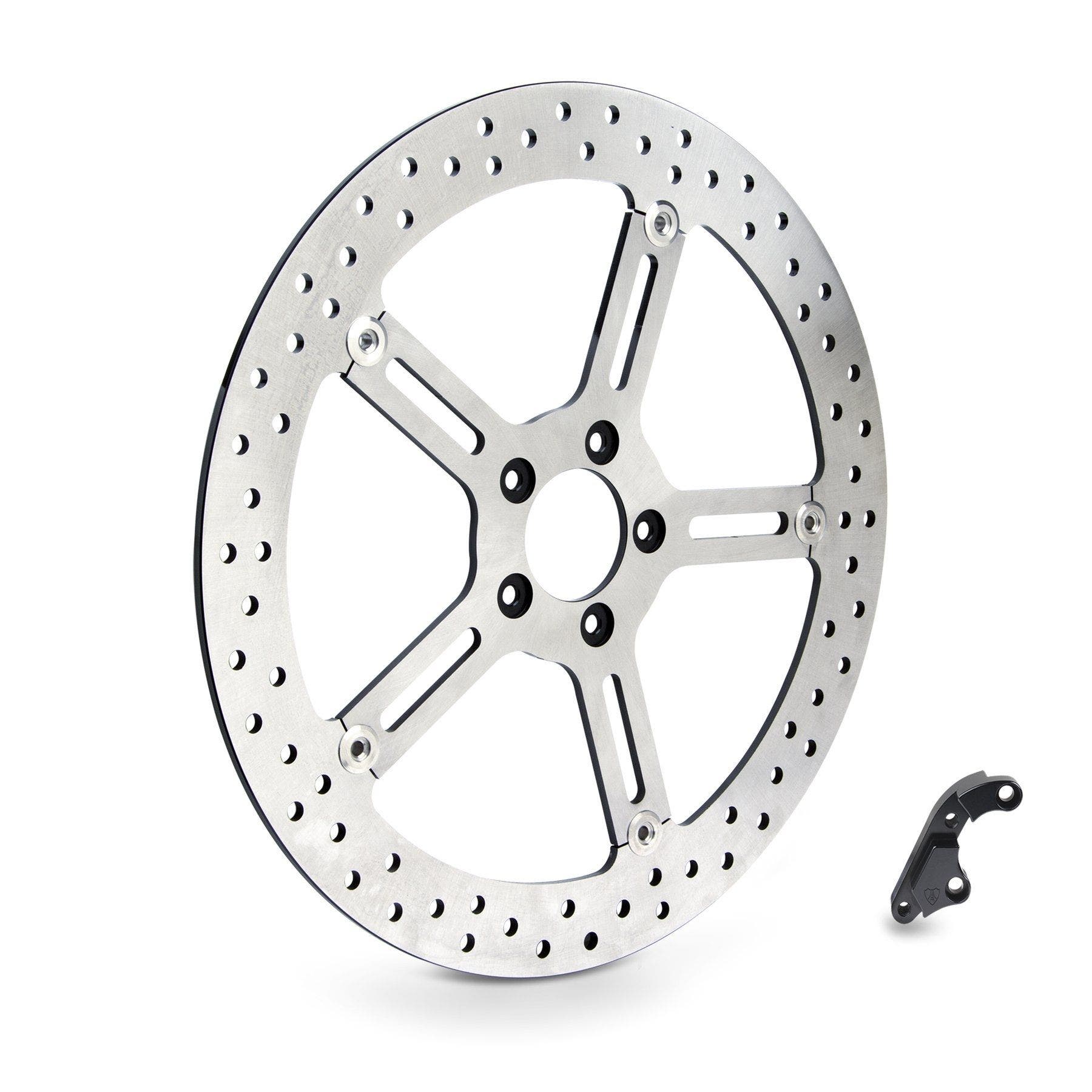 PartzBiz HD 4424494 - Arlen Ness 02-967 โรเตอร์เหล็กเบรคใหญ่ 15 นิ้ว Harley Softail Dyna 00-14