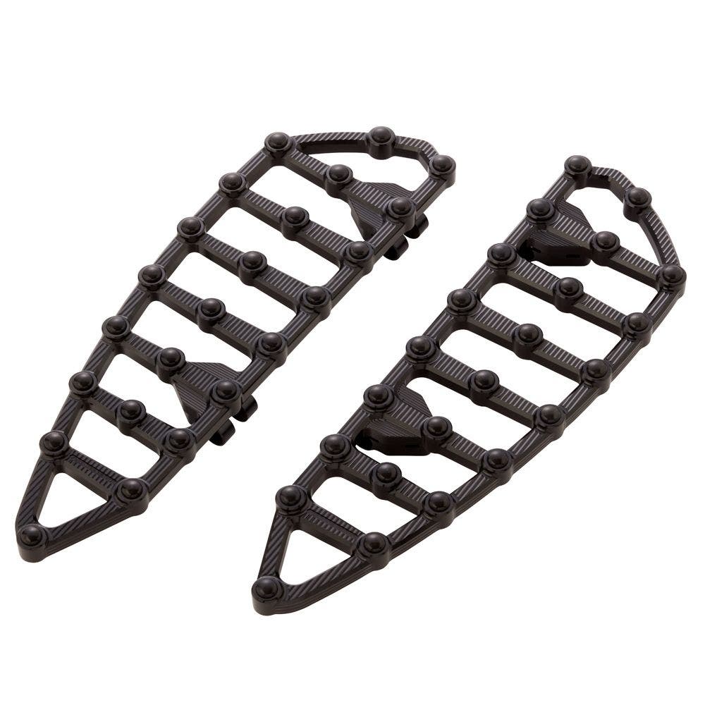 PartzBiz HD 4424460 - Arlen Ness 06-891 Black MX Billet Floorboard Kit Harley Touring Softail 99-Up