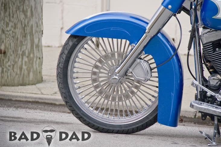 PartzBiz HD 4423139 - Bad Dad 23 ” Mo' FL บังโคลนหน้าสำหรับ Harley FLH/T Touring 86-13 80860-1