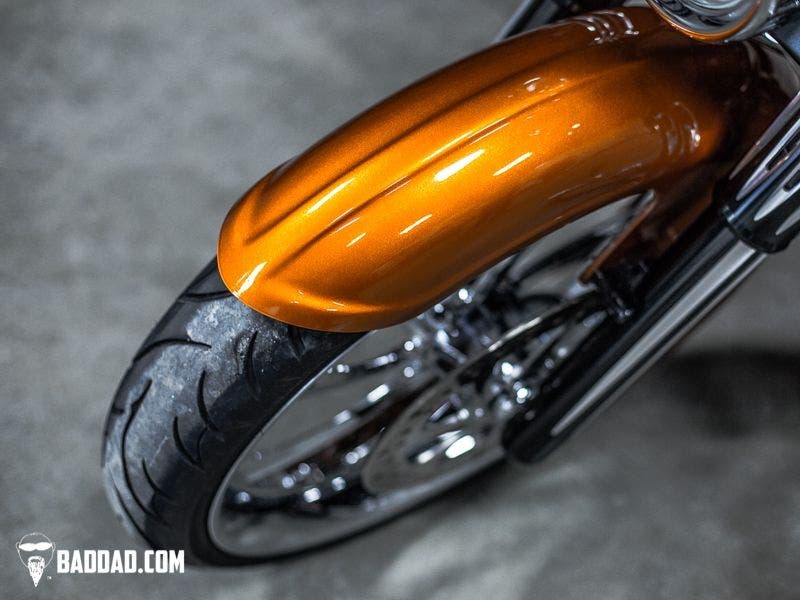 PartzBiz HD 4423142 - Bad Dad 23 ” Wrap Competition Series Front Fender สำหรับ FLH/T Touring 86-13 81092-1