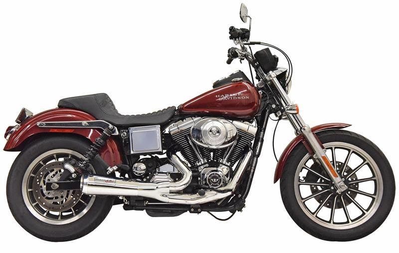 PartzBiz HD 4422728 - Bassani 1D5C Ripper 2n1 ระบบท่อไอเสีย Chrome Harley Dyna FXDL 91-05