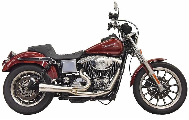 PartzBiz HD 4422729 - Bassani 1D5SS Ripper 2n1 ระบบท่อไอเสีย Stainless Steel Harley Dyna FXDL 91-05