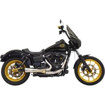 PartzBiz HD 4422732 - Bassani 1D6SS Road Rage Ripper 2:1 ระบบท่อไอเสีย Stainless Harley Dyna 91-17