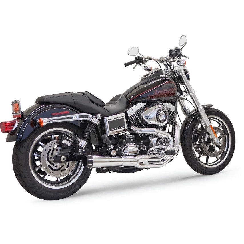 PartzBiz HD 4422621 - Bassani Chrome 1D32R Road Rage II Mega Power 2-1 ท่อไอเสีย Harley Dyna FXD 91-17