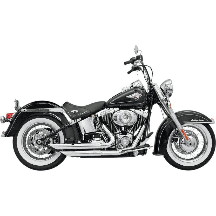 PartzBiz HD 4422636 - ท่อ Bassani Chrome Firepower FireFlight สำหรับ Harley Softail รุ่น 86-16 | 12113B