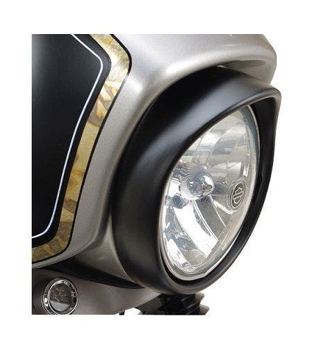 PartzBiz HD 4421945 - ฝาครอบไฟหน้าแบบ Black Smooth 7 80-13 Harley FLH Touring 660755