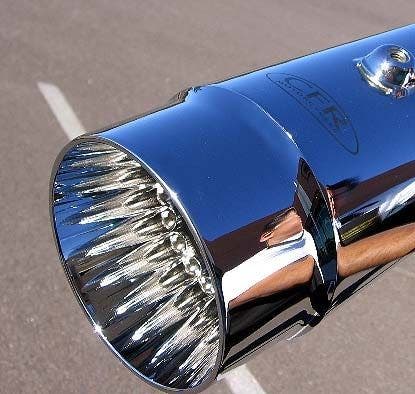 PartzBiz HD 4421392 - Cary Faas CFR 4.5” ท่อท่อไอเสียทรงท่อเดี่ยวโครเมียม Harley V-Rod 02-09 CFR-VEX002C Street Rod; ไนท์ร็อด; โมเดล; และรุ่นบี