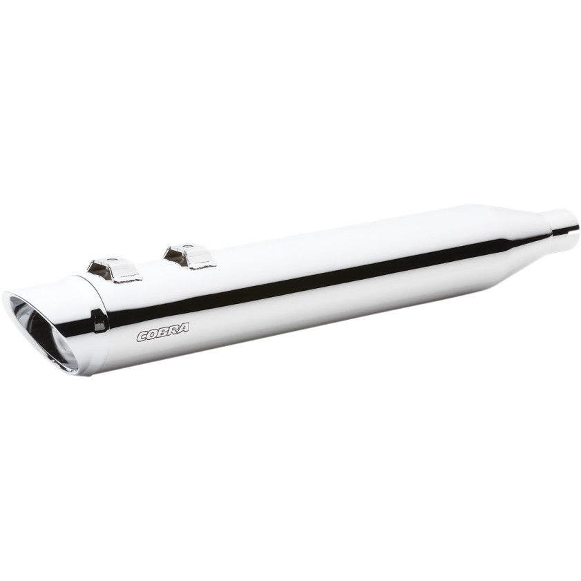 PartzBiz HD 4420565 - Cobra Tri Glider Chrome 3.75 ” Slip On Mufflers สำหรับ Harley Tri Glide Trike | 6301