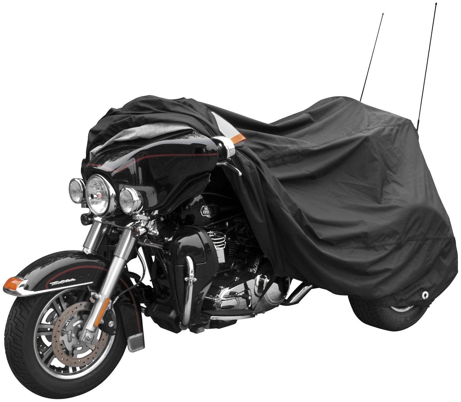 PartzBiz HD 4420355 - CoverMax 107551 Black Roadster ผ้าคลุมกันลมกันน้ำ Harley Trike 107551