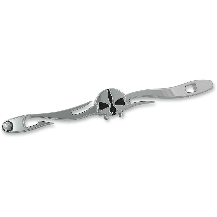 PartzBiz HD 4418372 - ลาก 1601-0491 Chrome Split Skull Custom Shift Linkage Harley 00-17 FLST Softail