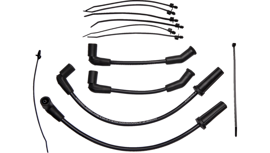 PartzBiz HD 4417584 - Drag Specialties ชุดสายหัวเทียน 8.8 MM 4 Harley 17-23 Touring FLHT FLHR | 0