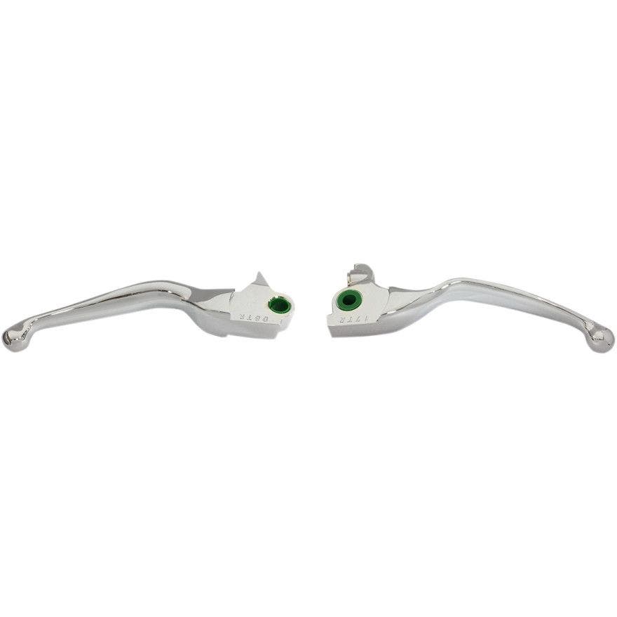 PartzBiz HD 4417319 - Drag Specialties 0610-1978 06101978 Chrome Wide Blade Lever Set 2017-2018 Harley Davidson Tri Glide FLHTCUTG & Freewheeler FLRT Trikes Touring Bagger Dresser H07-0594
