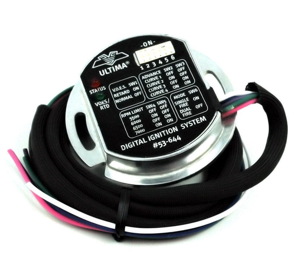 PartzBiz HD 4416845 - Dyna 2000i Ultima โมดูลจุดระเบิดอิเล็กทรอนิกส์แบบไฟเดี่ยวของ Harley ที่ตั้งโปรแกรมได้